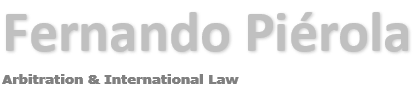 Fernando Pi&eacute;rola - Arbitration & International Law